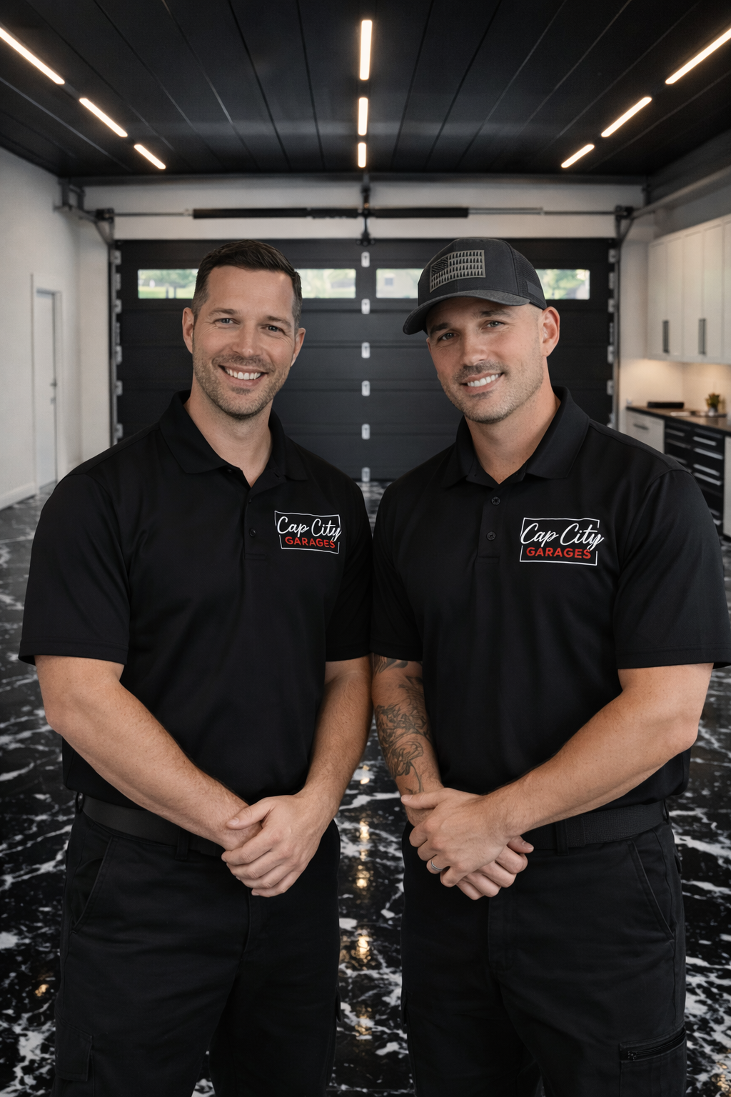 Josh and Jake Stratton, founders of Cap City Garages