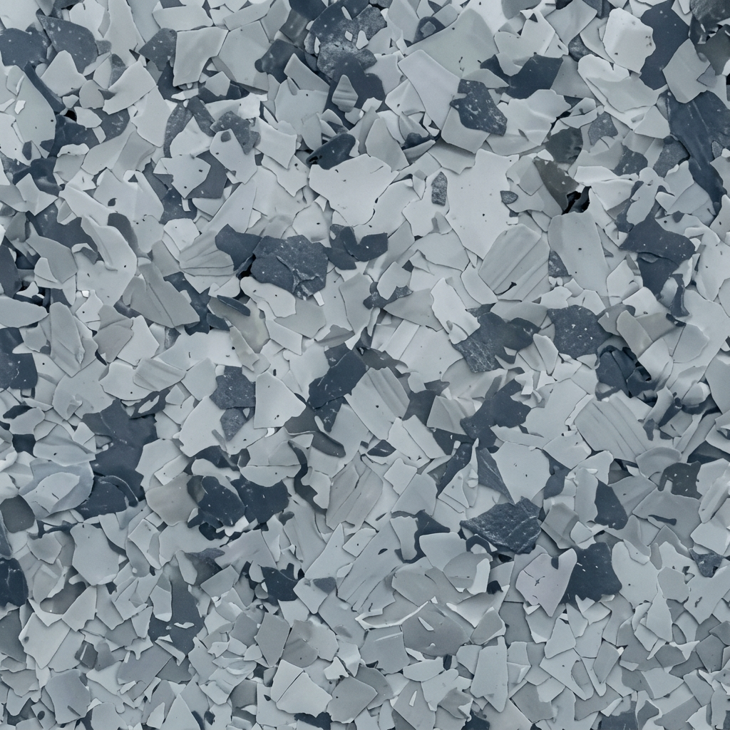 Gravel vinyl flake epoxy floor coating - Cap City Garages Columbus OH