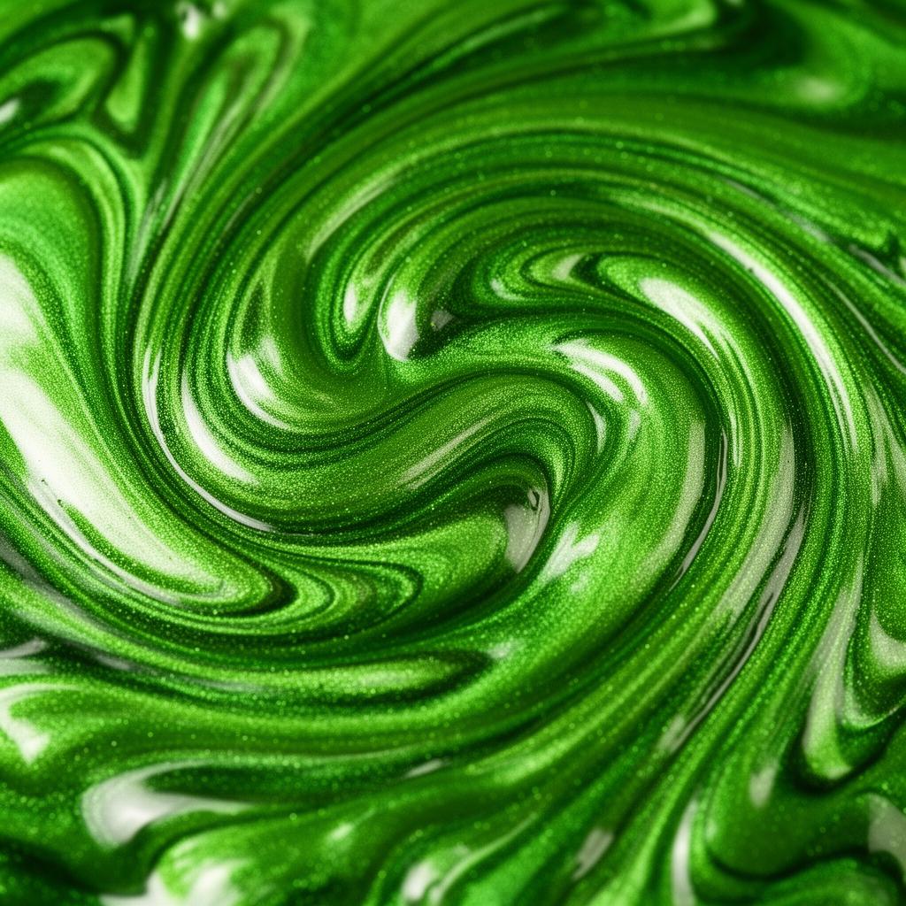 Apple Green metallic epoxy pigment - Cap City Garages Columbus OH