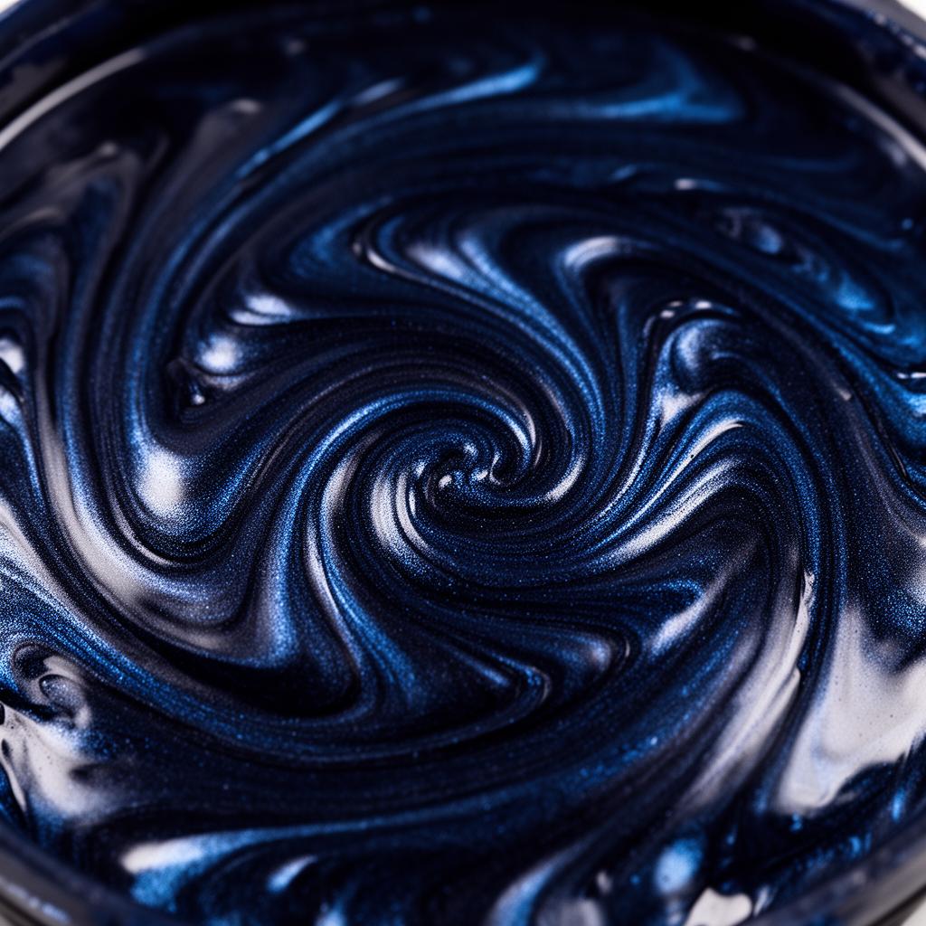 Ocean Blue metallic epoxy pigment - Cap City Garages Columbus OH