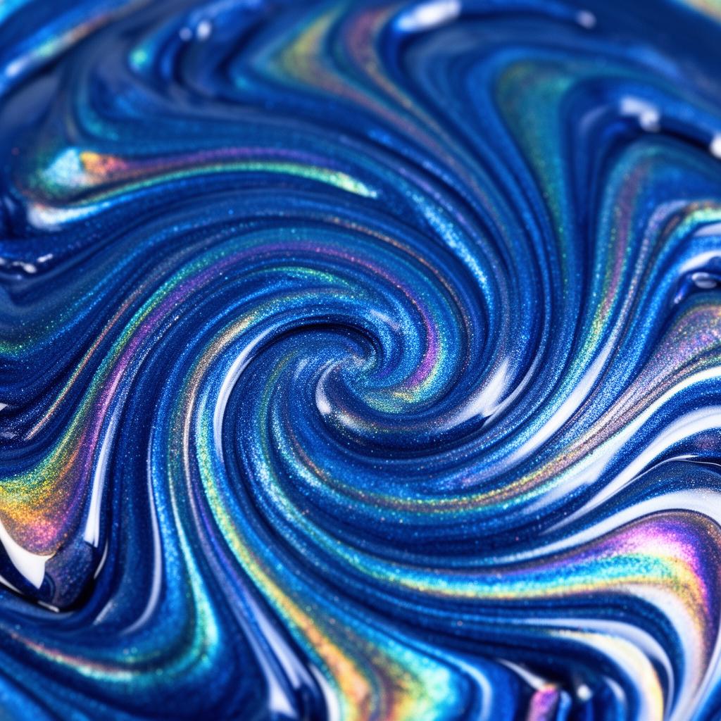 Rainbow Blue metallic epoxy pigment - Cap City Garages Columbus OH